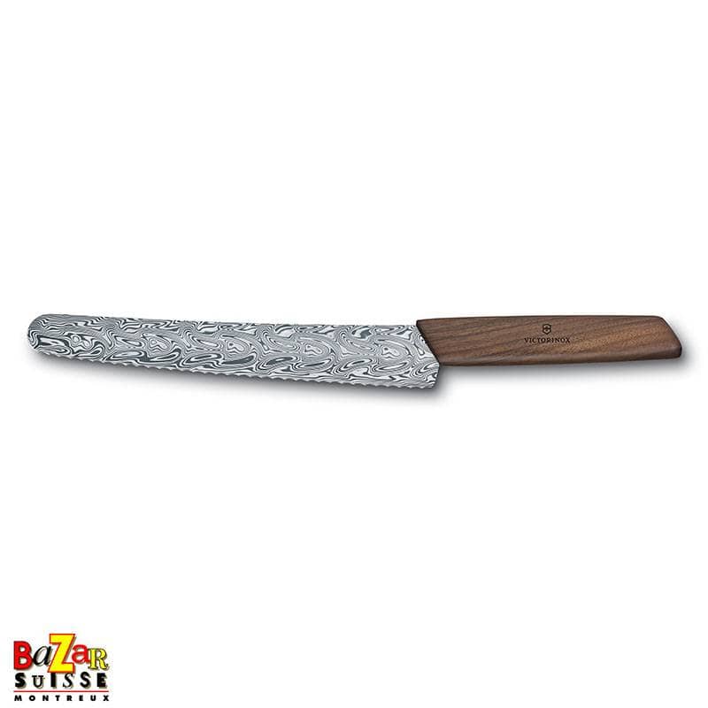 Couteau à pain et à pâtisserie Swiss Modern Damast Limited Edition 2021 – Victorinox
